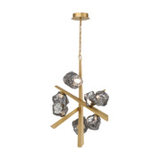 Eurofase 47234 Thorah 7-lt 27" LED Chandelier-Matte Gold