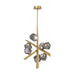 Eurofase 47234 Thorah 7-lt 27" LED Chandelier-Matte Gold