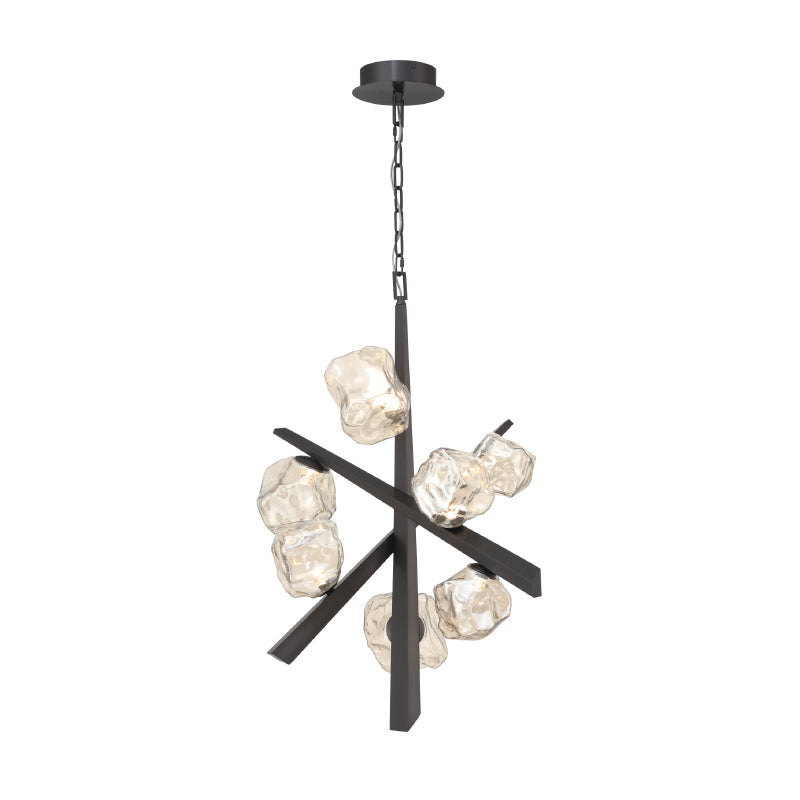 Eurofase 47234 Thorah 7-lt 27" LED Chandelier-Matte Graphite
