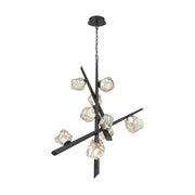 Eurofase 47235 Thorah 10-lt 36" LED Chandelier-Matte Graphite