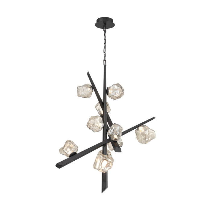 Eurofase 47235 Thorah 10-lt 36" LED Chandelier-Matte Graphite