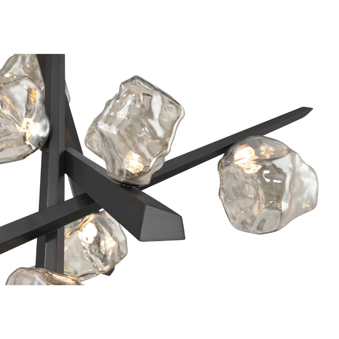 Eurofase 47235 Thorah 10-lt 36" LED Chandelier-Matte Graphite