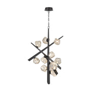 Eurofase 47235 Thorah 10-lt 36" LED Chandelier-Matte Graphite