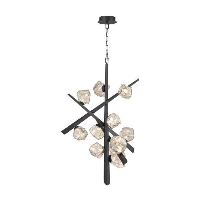 Eurofase 47235 Thorah 10-lt 36" LED Chandelier-Matte Graphite