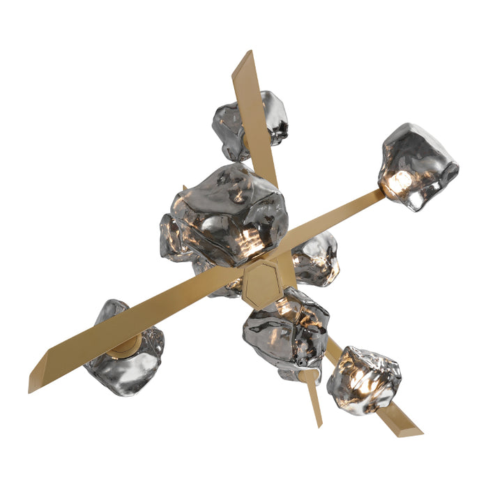 Eurofase 47235 Thorah 10-lt 36" LED Chandelier-Matte Gold