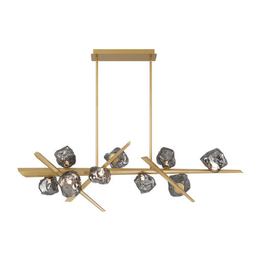 Eurofase 47236 Thorah 9-lt 59" LED Linear Chandelier-Matte Gold