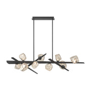 Eurofase 47236 Thorah 9-lt 59" LED Linear Chandelier-Matte Graphite
