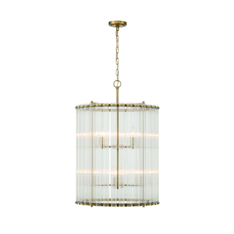 Eurofase 47238 Glasbury 8-lt 22" Chandelier-Gold