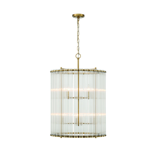 Eurofase 47238 Glasbury 8-lt 22" Chandelier-Gold