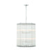 Eurofase 47238 Glasbury 8-lt 22" Chandelier-Polished Nickel