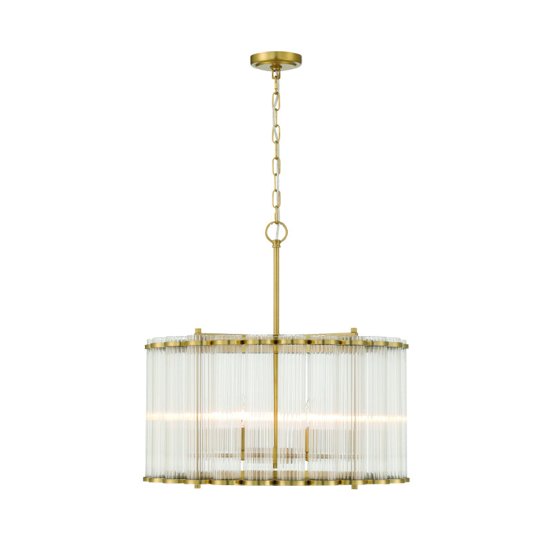Eurofase 47239 Glasbury 6-lt 24" Chandelier-Gold