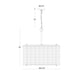 Eurofase 47239 Glasbury 6-lt 24" Chandelier