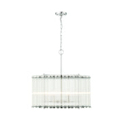 Eurofase 47239 Glasbury 6-lt 24" Chandelier-Polished Nickel