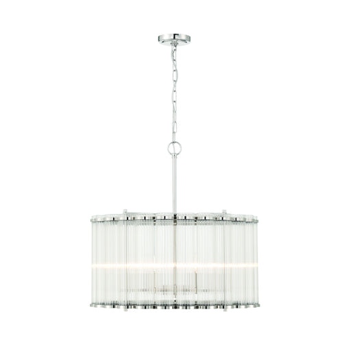 Eurofase 47239 Glasbury 6-lt 24" Chandelier-Polished Nickel