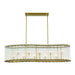 Eurofase 47240 Glasbury 10-lt 52" Chandelier - Gold