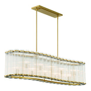 Eurofase 47240 Glasbury 10-lt 52" Chandelier - Gold