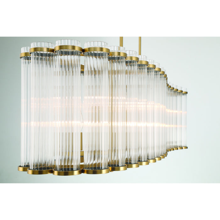 Eurofase 47240 Glasbury 10-lt 52" Chandelier - Gold
