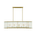 Eurofase 47240 Glasbury 10-lt 52" Chandelier - Gold