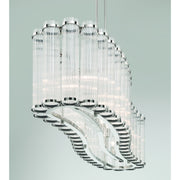 Eurofase 47240 Glasbury 10-lt 52" Chandelier - Polished Nickel