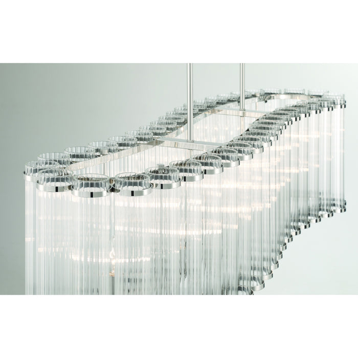 Eurofase 47240 Glasbury 10-lt 52" Chandelier - Polished Nickel