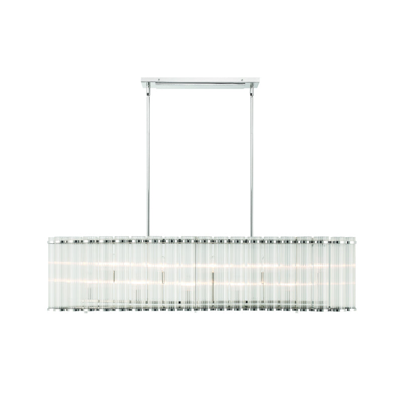 Eurofase 47240 Glasbury 10-lt 52" Chandelier - Polished Nickel