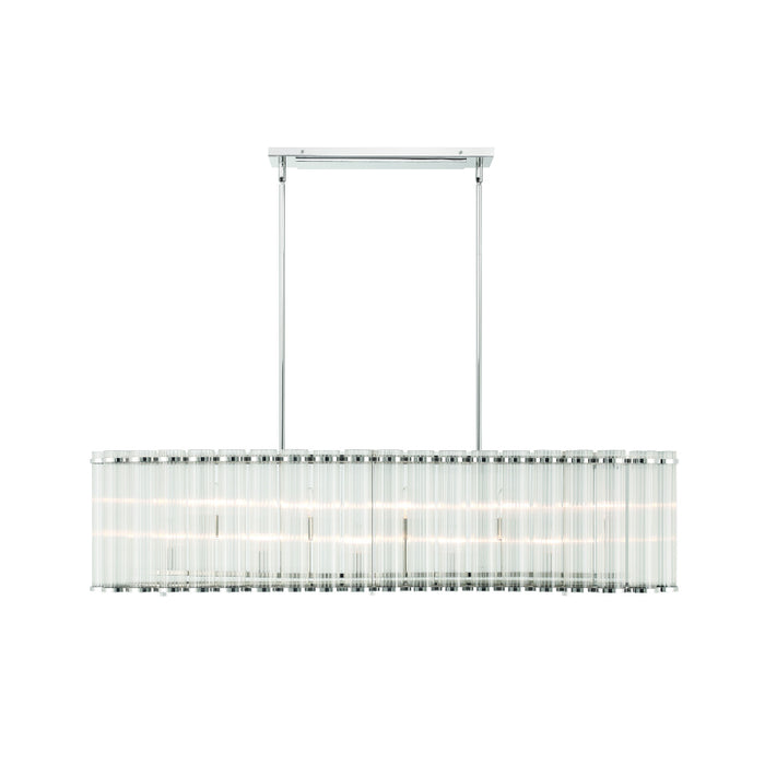 Eurofase 47240 Glasbury 10-lt 52" Chandelier - Polished Nickel