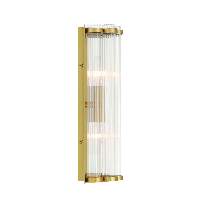 Eurofase 47241 Glasbury 2-lt 14" Tall Wall Sconce-Gold