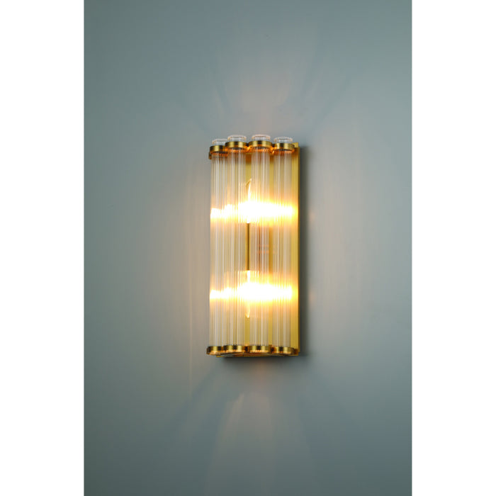 Eurofase 47241 Glasbury 2-lt 14" Tall Wall Sconce-Gold