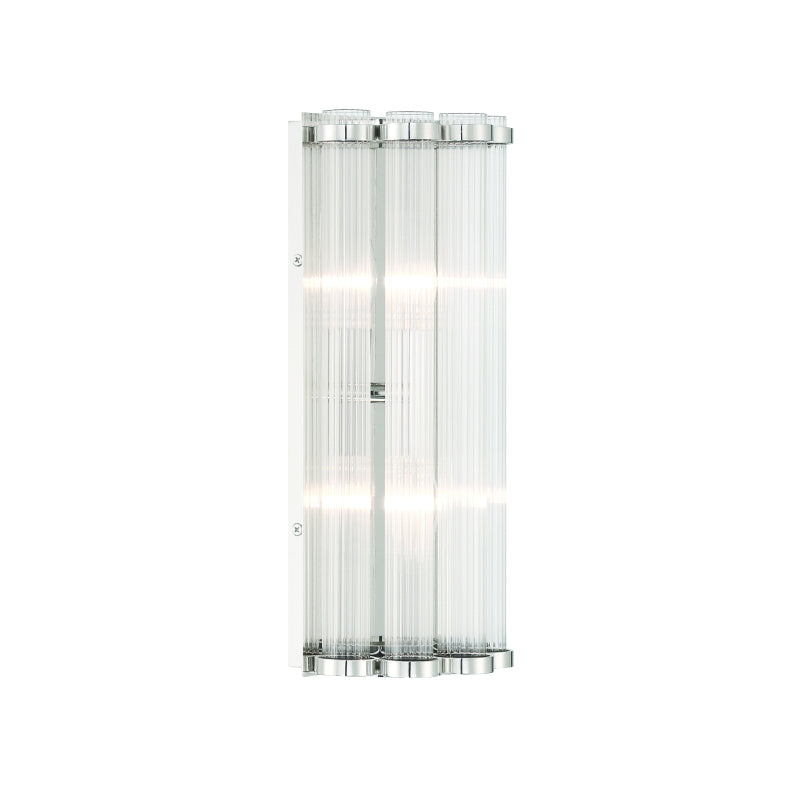 Eurofase 47241 Glasbury 2-lt 14" Tall Wall Sconce-Polished Nickel