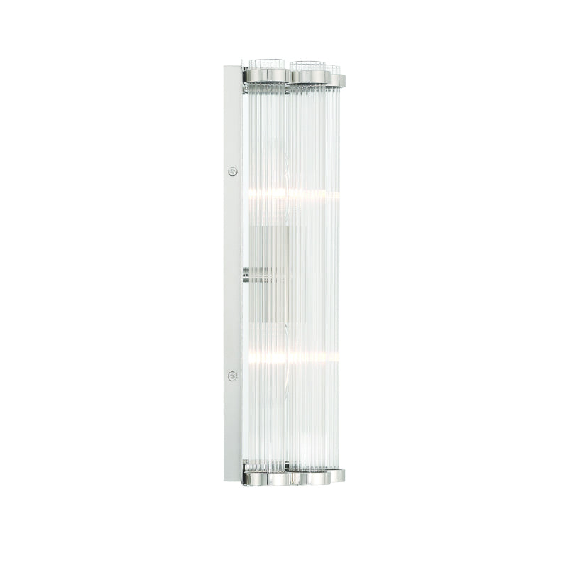 Eurofase 47241 Glasbury 2-lt 14" Tall Wall Sconce-Polished Nickel