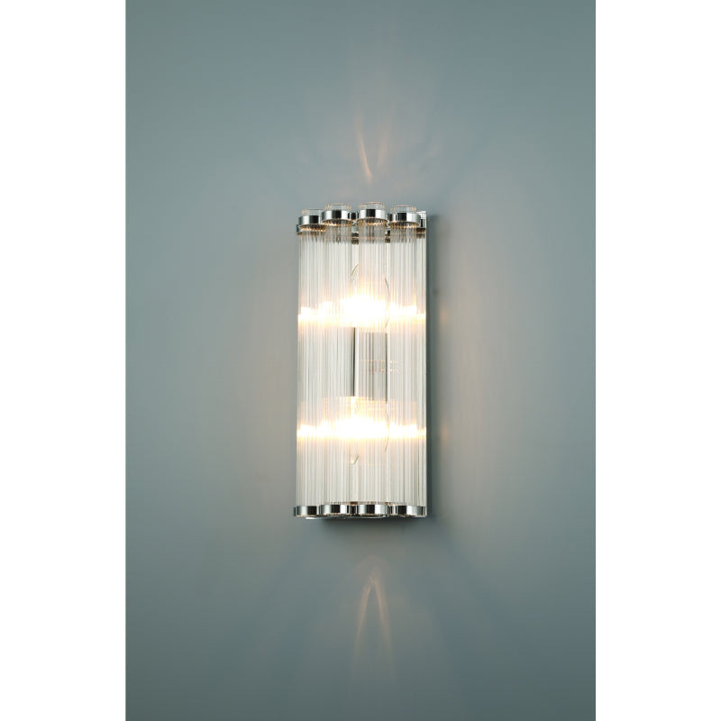 Eurofase 47241 Glasbury 2-lt 14" Tall Wall Sconce-Polished Nickel