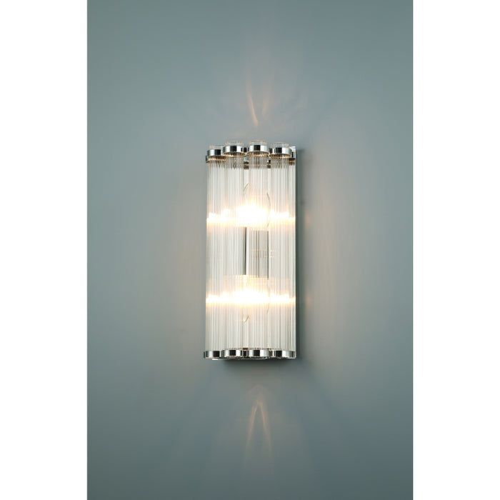 Eurofase 47241 Glasbury 2-lt 14" Tall Wall Sconce-Polished Nickel