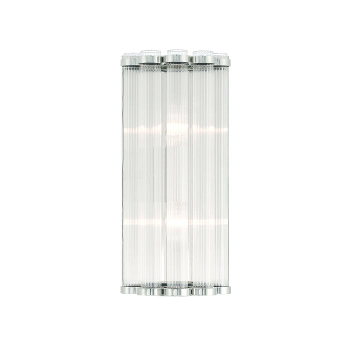 Eurofase 47241 Glasbury 2-lt 14" Tall Wall Sconce-Polished Nickel