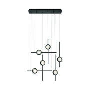 Eurofase 47255 Barletta 6-lt 32" LED Chandelier-Anodized Black