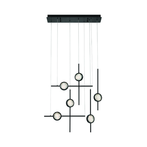 Eurofase 47255 Barletta 6-lt 32" LED Chandelier-Anodized Black