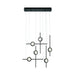 Eurofase 47255 Barletta 6-lt 32" LED Chandelier-Anodized Black