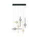 Eurofase 47255 Barletta 6-lt 32" LED Chandelier-Gold-Black