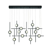 Eurofase 47256 Barletta 12-lt 53" LED Chandelier-Anodized Black