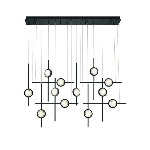 Eurofase 47256 Barletta 12-lt 53" LED Chandelier-Anodized Black