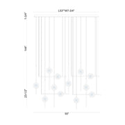 Eurofase 47256 Barletta 12-lt 53" LED Chandelier