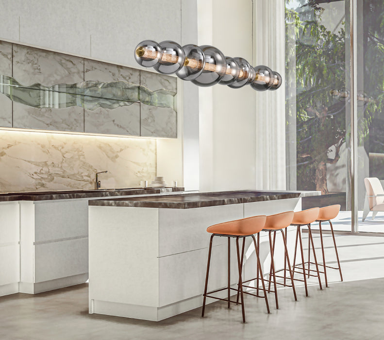 Eurofase 47257 Atomo 9-lt 74" LED Linear Chandelier