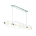 Eurofase 47257 Atomo 9-lt 74" LED Linear Chandelier-Chrome/Clear Glass