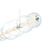Eurofase 47257 Atomo 9-lt 74" LED Linear Chandelier-Chrome/Clear Glass