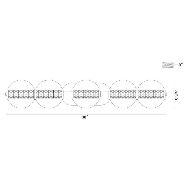 Eurofase 47258 Atomo 38" LED Vanity Light