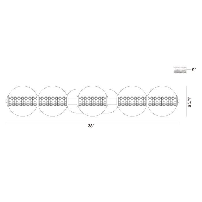 Eurofase 47258 Atomo 38" LED Vanity Light