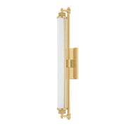 Hudson Valley 4728 Plandome 1-lt 28" Tall LED Bath Vanity - Aged Brass