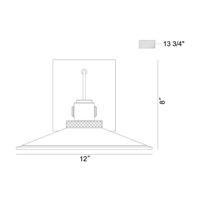 Eurofase 47356 Deckard 1-lt 12" LED Outdoor Wall Lantern