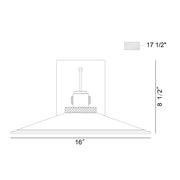 Eurofase 47357 Deckard 1-lt 16" LED Outdoor Wall Lantern
