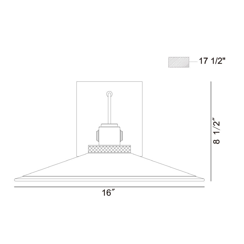 Eurofase 47357 Deckard 1-lt 16" LED Outdoor Wall Lantern