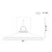 Eurofase 47357 Deckard 1-lt 16" LED Outdoor Wall Lantern